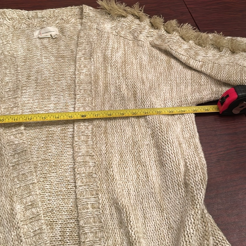 Cozy Cream cardigan from Anthropologie - Picture 9 of 10
